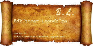 Büttner Leonóra névjegykártya